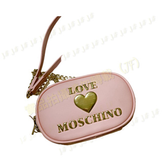 【全新正品】LOVE MOSCHINO 粉紅色相機包/斜背包/側背包 (J.F)