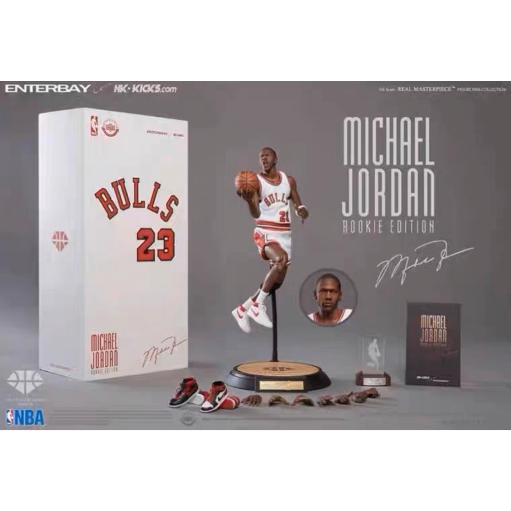 ENTERBAY NBA系列 公牛隊 新秀版 1/6比例 Michael Jordan 麥可 喬丹 籃球之神 MJ