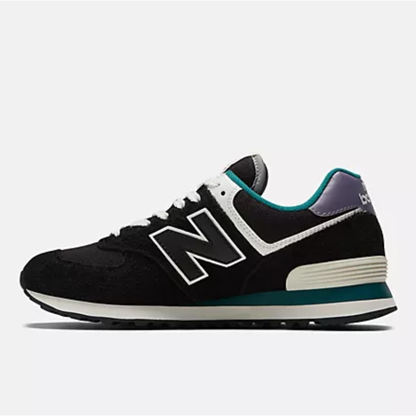 NEW BALANCE 574 男女款(參考男款尺寸) 黑紫色 復古休閒鞋 U574LV2【KAORACER】