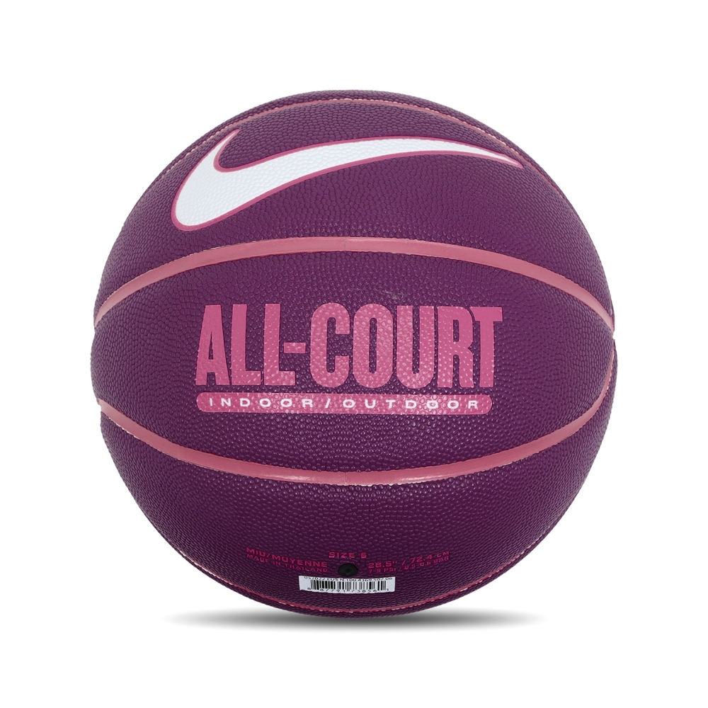 Nike 籃球 Everyday All Court 8P  運動 室內外 標準 6號球  紫紅色N1004369507