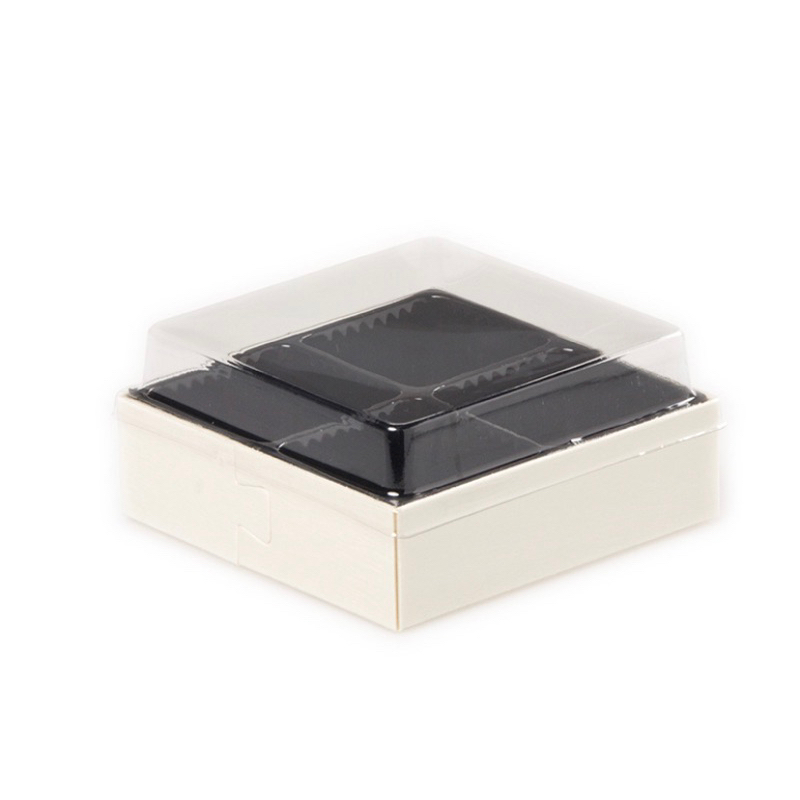 烘焙、壽司包裝盒青團四粒月餅盒一次性高透明蛋糕盒子蛋黃酥四格木盒 批發