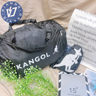 帝安諾-實體店面 KANGOL 英國袋鼠 行李袋 旅行袋 收納袋 輕量 防潑水 簡單收納 黑色 68553002