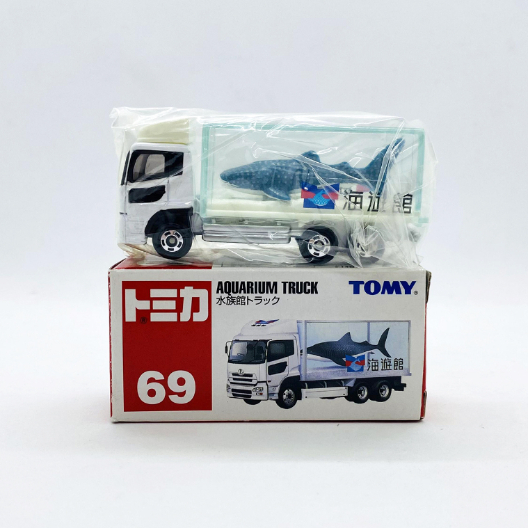 TOMICA 日版 多美小汽車 NO.69 舊藍標 AQUARIUM TRUCK 海遊館 鯊魚車 搬運車 絕版