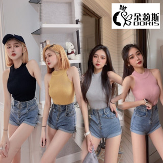 【Doris朵莉斯服飾】(現貨當天出)💛#2880 INS春夏日常 基本百搭衣櫃必備削肩背心單品(彩色方塊) 針織A