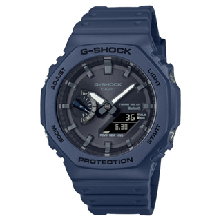 CASIO卡西歐 G-SHOCK八角藍芽連線雙顯錶/GA-B2100-2A