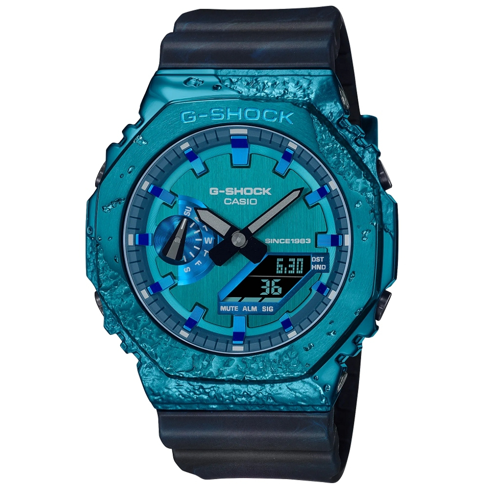 【CASIO】G-SHOCK 40周年 冒險者 寶石系列 雙顯腕錶 GM-2140GEM-2A 台灣卡西歐保固一年