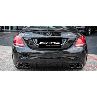 Benz 賓士 w205 s205 C43款 亮黑款 後下巴 C300 C400 C43 C63s #4