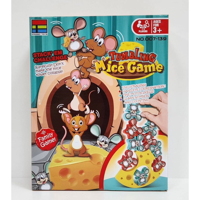 老鼠疊疊樂桌遊(83800）老鼠疊疊樂 桌遊 兒童玩具 玩具  益智 親子互動遊戲 親子遊戲 動動腦 防老人痴呆症