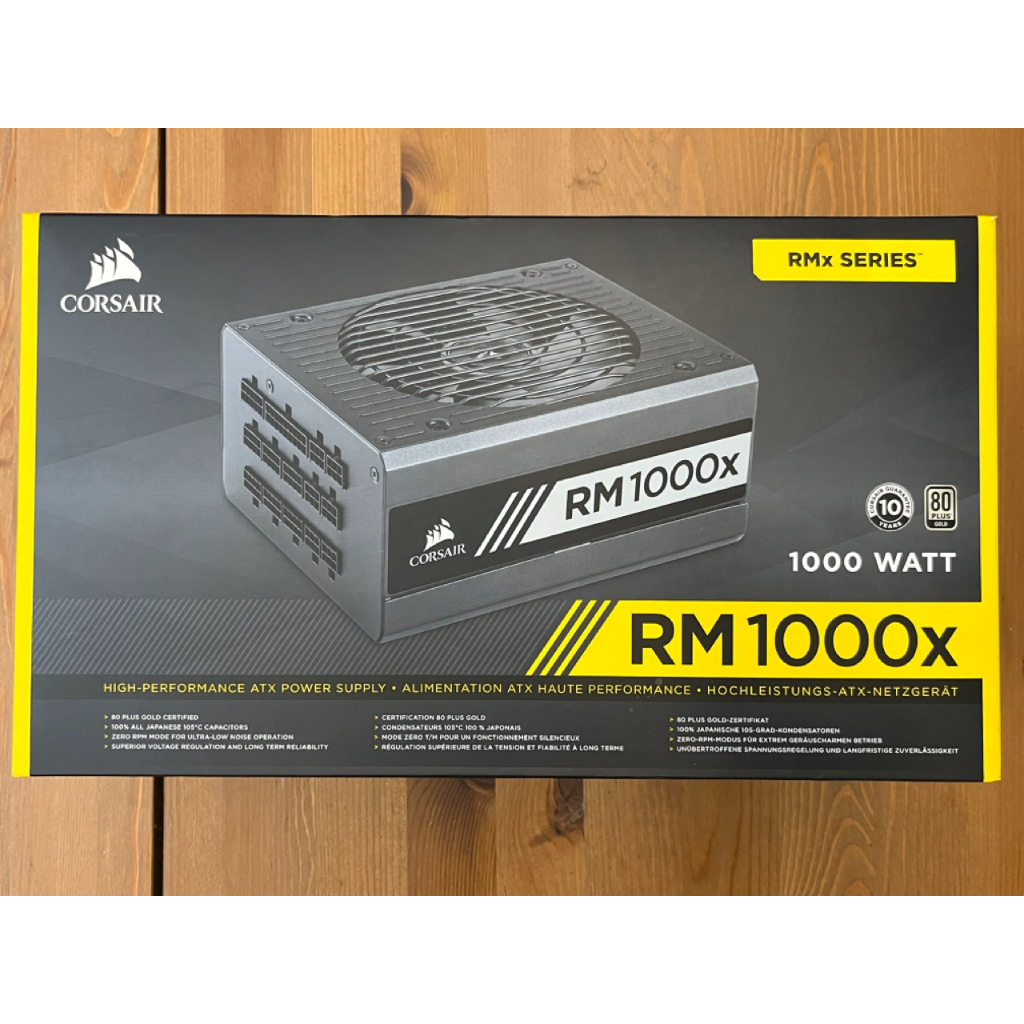 CORSAIR 海盜船 1000W RM1000X 電源供應器 金牌