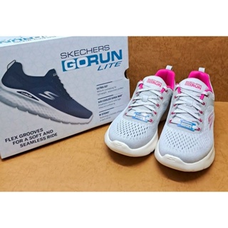 ✩Pair✩ SKECHERS GO RUN LITE 女鞋 慢跑鞋 129423/GYPK 輕量避震 GOGA MAT