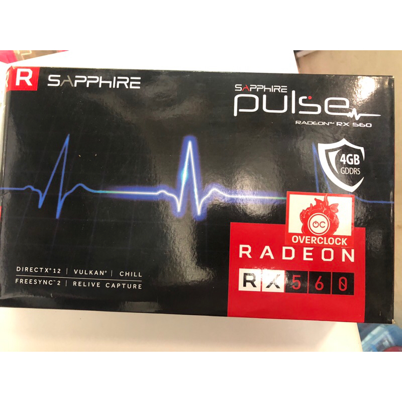 AMD RX560 4G 顯示卡 亮機卡