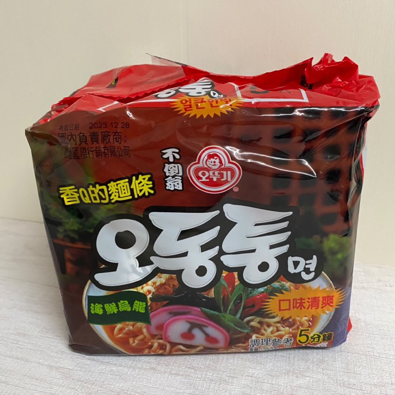 韓國不倒翁（OTTOG）海鮮風味烏龍拉麵