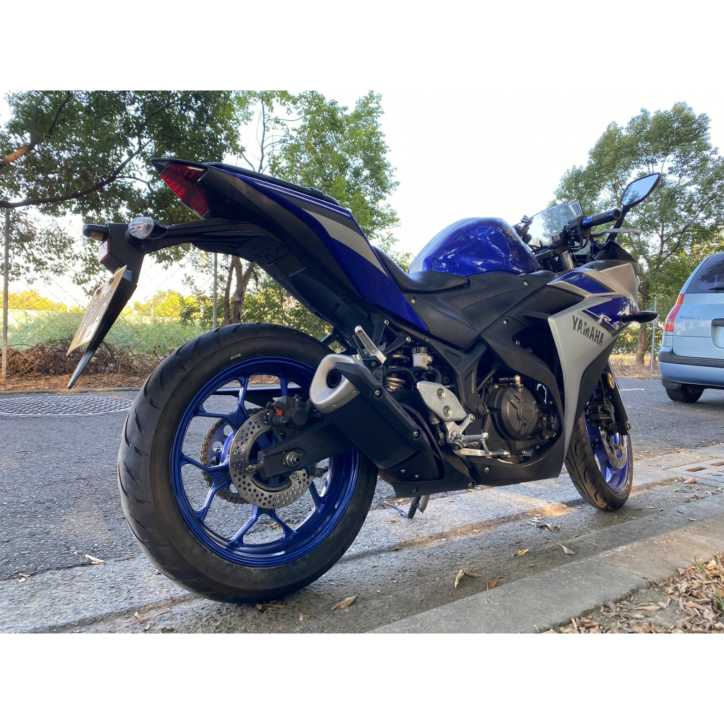 YAMAHA YZF-R3 二手檔車中古車配合全額.超額.學生貸款強力過件白牌黃牌紅牌仿賽街車大型重機滿18即可辦理