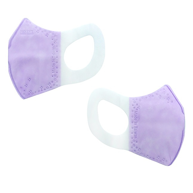 "台灣優紙"醫療防護口罩(未滅菌)魅影紫紫(幼幼 3D立體口罩)