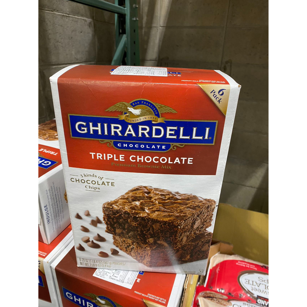 Ghirardelli Triple 巧克力布朗尼預拌粉 3.4公斤 X 1入 台中好市多代購