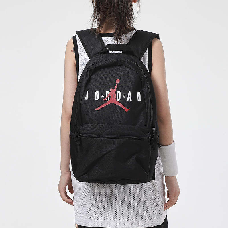 NIKE 男女 後背包 筆電背包 Air Jordan Backpack 雙肩包 隔層 黑 運動達人