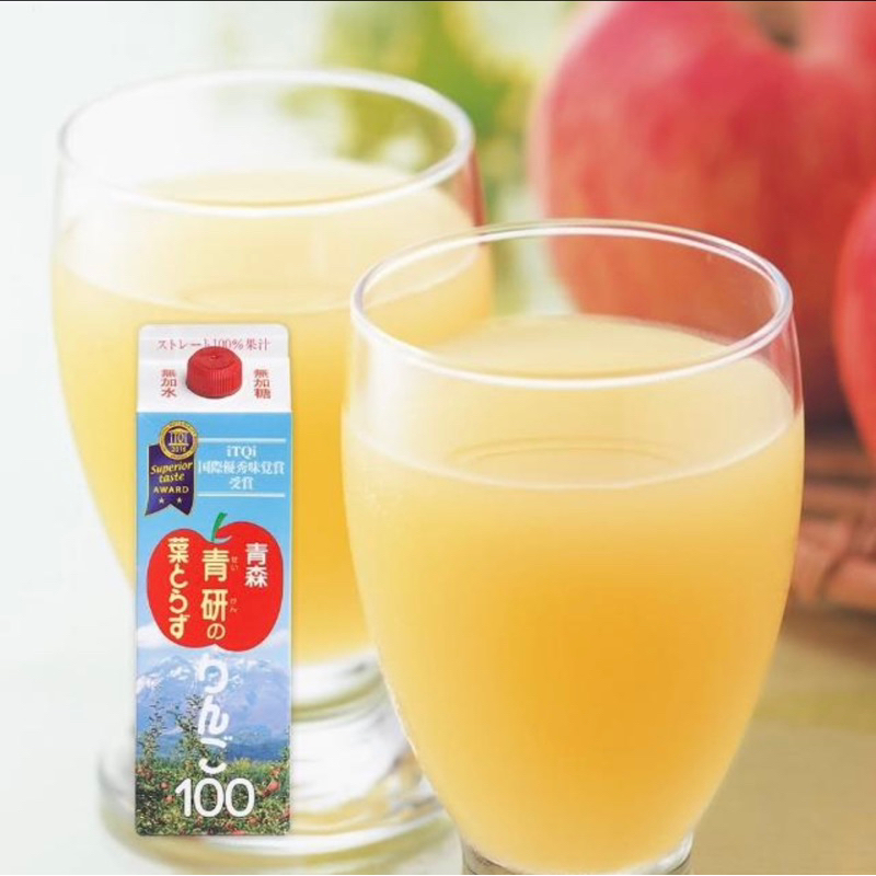 日本青森青研蘋果汁980ml/瓶