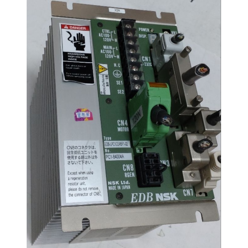 🌞二手NSK安士克EDB-LPC1CEA5F1-02 AC100-120V驅動器CN1-CN8 RS-232C日本精工