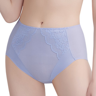 SWEAR 思薇爾 沁涼Bra系列 L-3XL 蕾絲 高腰 三角 女內褲 (紫繡球)