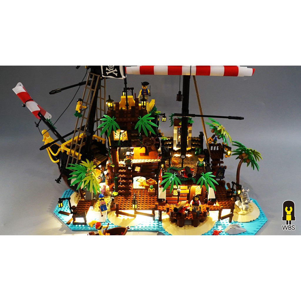 【台南 益童趣】&lt;特惠&gt; LEGO 21322 梭漁灣海盜 LED燈組專用包/防塵箱/組合套裝