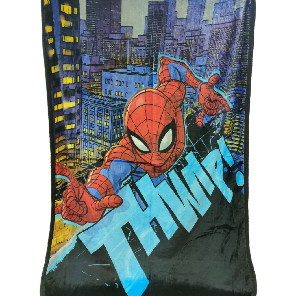 [現貨]蜘蛛人絨毯 都市大樓 Spider-Man復仇者聯盟 THWIP空調毯休閒居家寵物 生日交換禮物