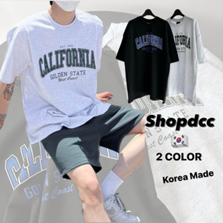 【Shopdcc】🇰🇷California 復古印字短T 短袖 男生 短TEE 寬鬆 復古 印花 舒適 版型 男裝