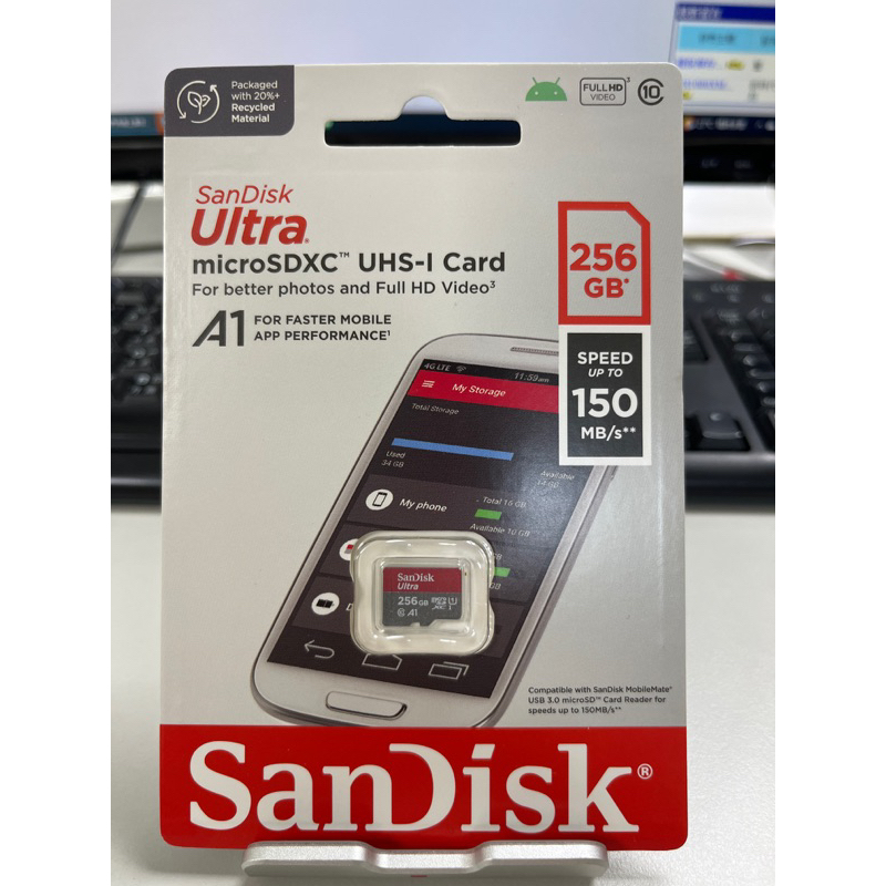 咪咪3C  開發票台灣公司貨Sandisk TFSDXC256G記憶卡小卡 A1 256G 150m