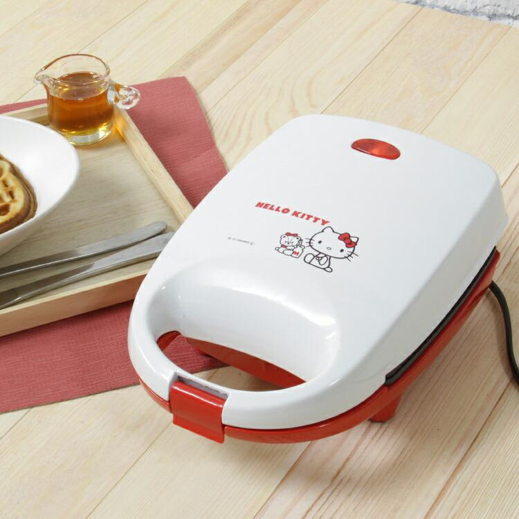 日本正版 三麗鷗 全新 鬆餅機 凱蒂貓 kitty 早餐 麵包機 雞蛋糕機 點心機 熱壓吐司 禮物 熱壓吐司機 三明治機