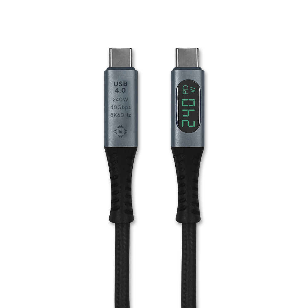 USB4 線 C公 40G 240W 8K 影音傳輸線 數顯 1.2米 獨 適合 iphone15 pro max