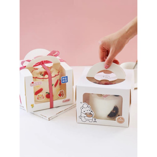 ［台灣現貨批發］蛋糕盒 附底托 （加厚）8吋3吋4吋6吋 透明包裝盒 泡芙包裝盒 蛋糕包裝盒 輕乳酪蛋糕盒 北海道蛋糕盒