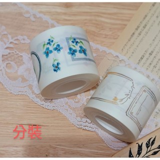 分裝～安安花框喵大復古標籤和紙膠帶