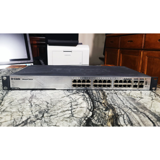 二手D-LINK DGS-3100-24 24埠 L2 Gigabit 交換器