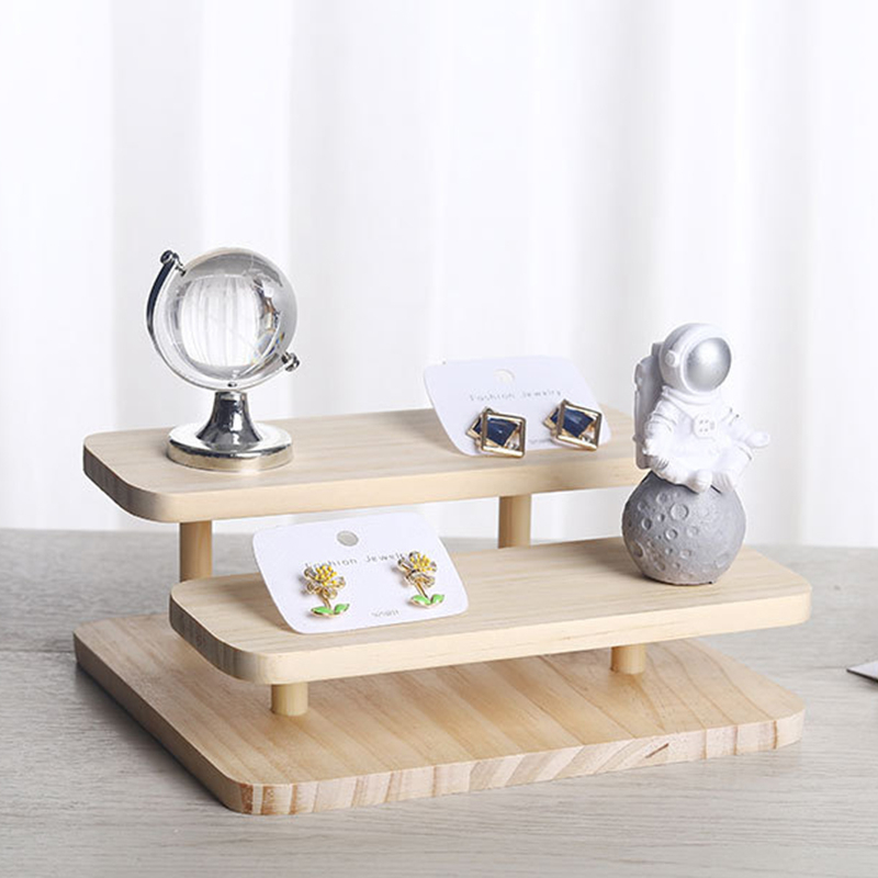 多層置物架 眼鏡架 高低面 木製展示架 擺攤 商品陳列 文創市集 公仔收納 層架 多尺寸 飾品 化妝品收納