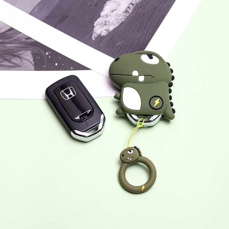 (安勝車品)台灣現貨 Honda/本田汽車恐龍鑰匙扣套 遊戲機鑰匙套 貓爪鑰匙套  HRV CRV CRV5 CIVIC
