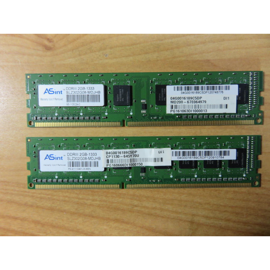 D.桌上型電腦記憶體-ASint昱聯科技DDR3-1600 雙通道2GB*2共4GB 不分售 直購價50
