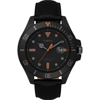 【TIMEX】天美時 風格系列 43 毫米黑色調經典手錶 (黑x黑 TXTW2V42300)
