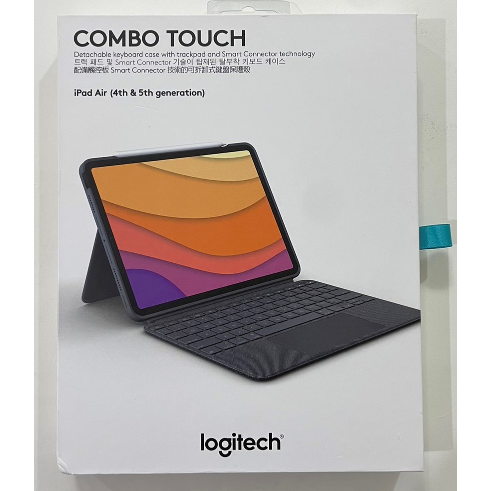 【Logitech】Combo Touch適用於 iPad Air (第 4/5 代)全英文鍵盤