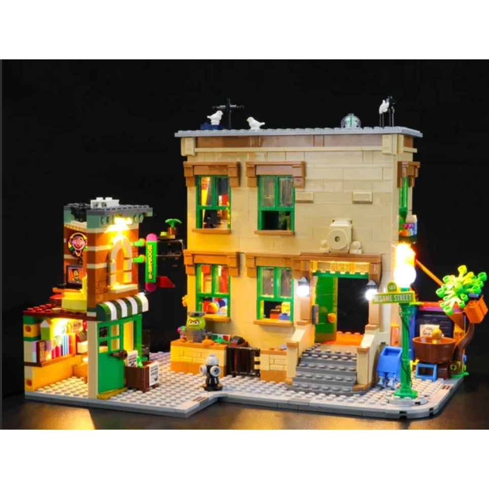 LEGO 樂高 ideas人偶 芝麻街場景 不包含六個人偶及其人偶配件 21324