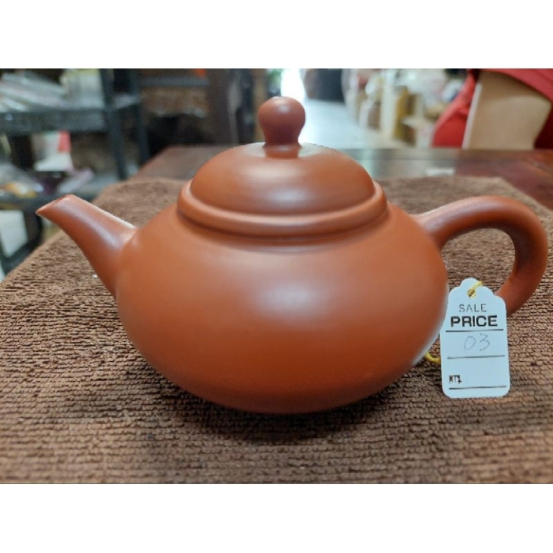 全新 03紅土手拉胚茶壺 早期台灣陶藝師傅製造 泡茶器具皿