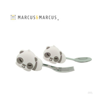 【加拿大MARCUS＆MARCUS】動物樂園寶寶手握訓練叉匙-貓熊