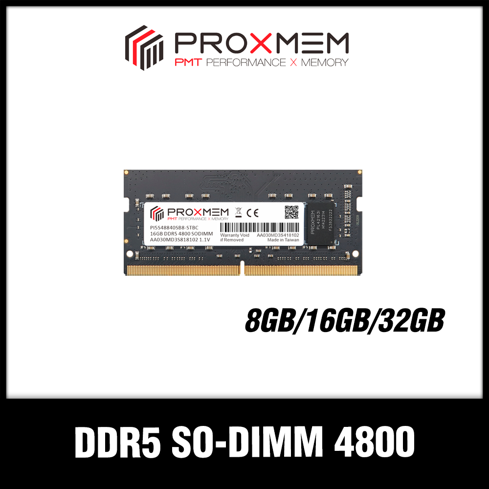 博德斯曼 PROXMEM DDR5 4800 筆記型記憶體 8GB/16GB/32GB