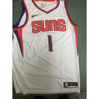 Devin Booker 書童Kobe Bryant 接班人鳳凰城太陽suns 主場白色稀有nike籃球衣