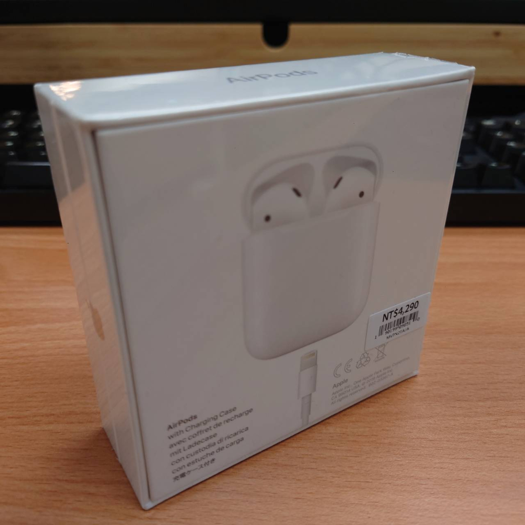 Apple AirPods 2代藍牙耳機 有線充電版 全新未拆封