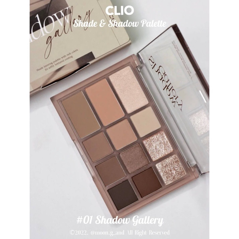 CLIO NEW Shade &amp; Shadow Palette 12色眼影盤 眼影