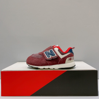 New Balance NB 574 小童 酒紅色 魔鬼氈 寬楦 麂皮 復古 運動 休閒鞋 NW574NX1