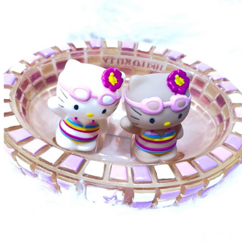 日本進口Hello Kitty馬賽克磁磚紫色浪漫肥皂底盤