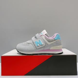 New Balance NB 574 中童 灰色 寬楦 麂皮 復古 運動 休閒鞋 PV574NB1