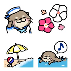 Line日本🇯🇵表情貼∣"Kawauso-san" Emoji(in Summer)