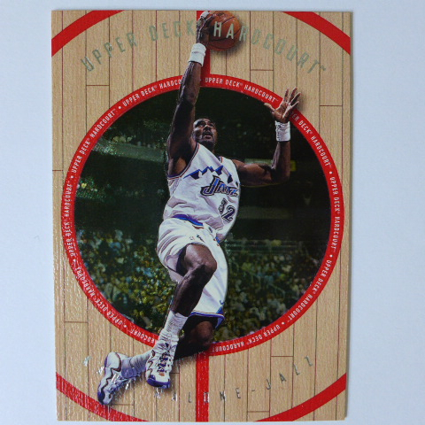 ~ Karl Malone ~郵差/名人堂/爵士隊雙老/卡爾·馬龍 1998年UD.木板設計.NBA籃球卡
