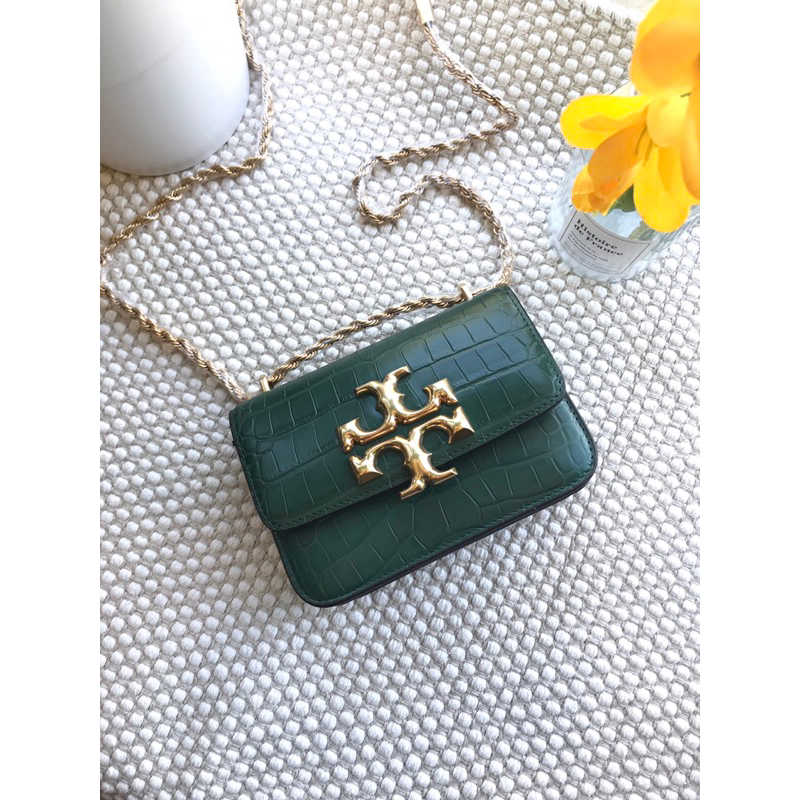 TORY BURCH/TB Eleanor 大金磚 小金磚 鱷魚紋金磚 鏈條包 肩背包 斜背包 側背包(多色可選擇)